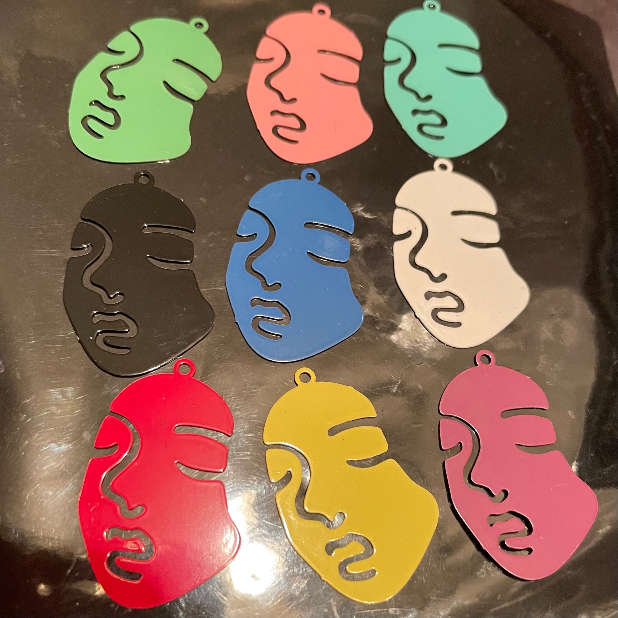 Color face charms