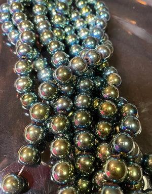 10mm Hematite beads