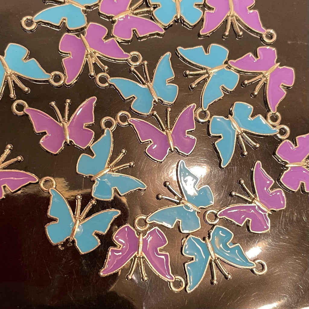 Silver base butterflies