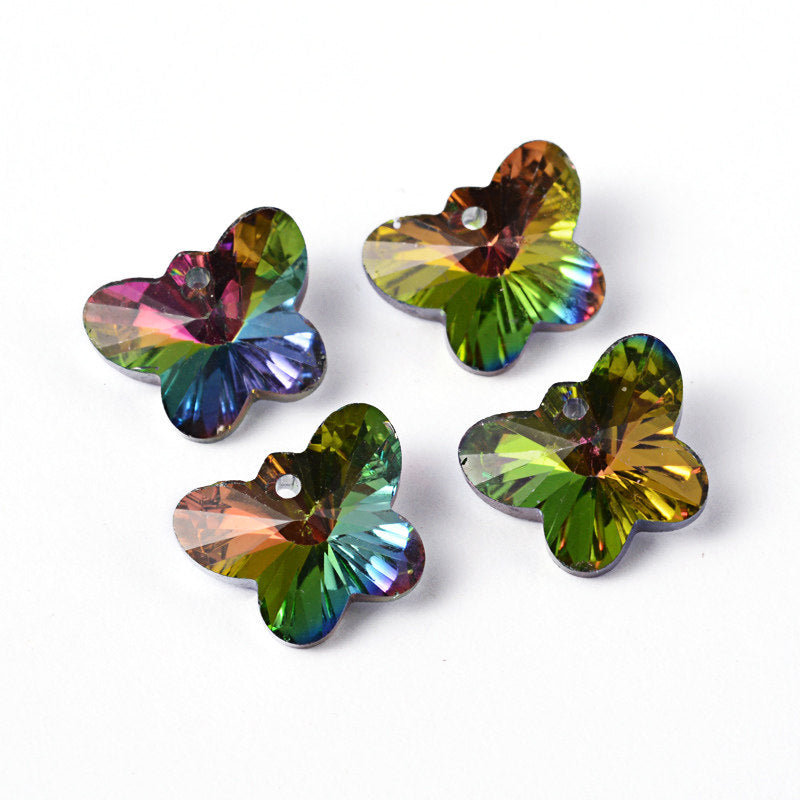 Crystal butterfly beads