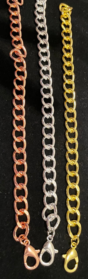 Link chain bracelets