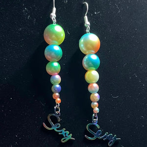 Sexy rainbow earrings