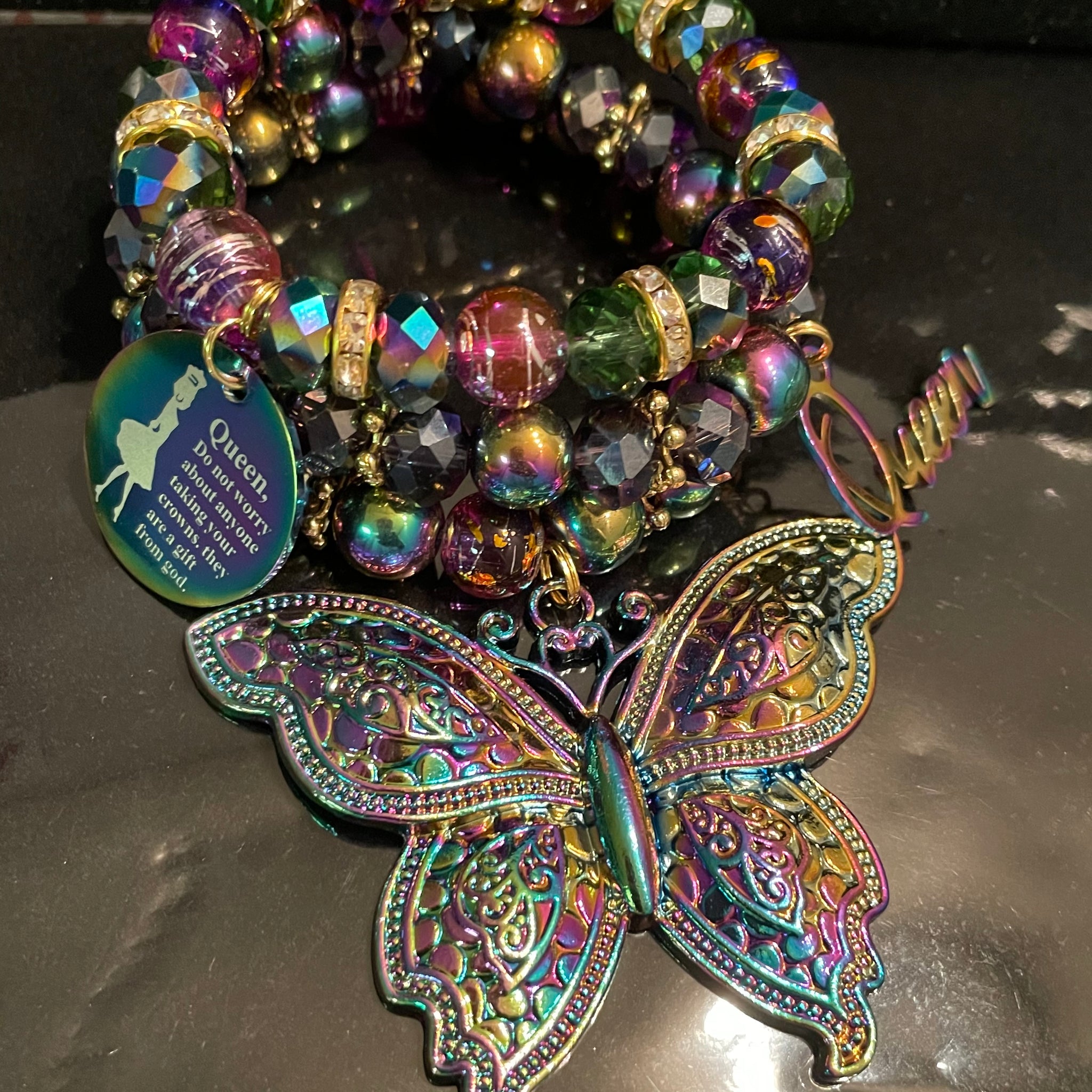 Rainbow butterfly stack