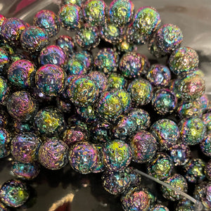Rainbow lava beads