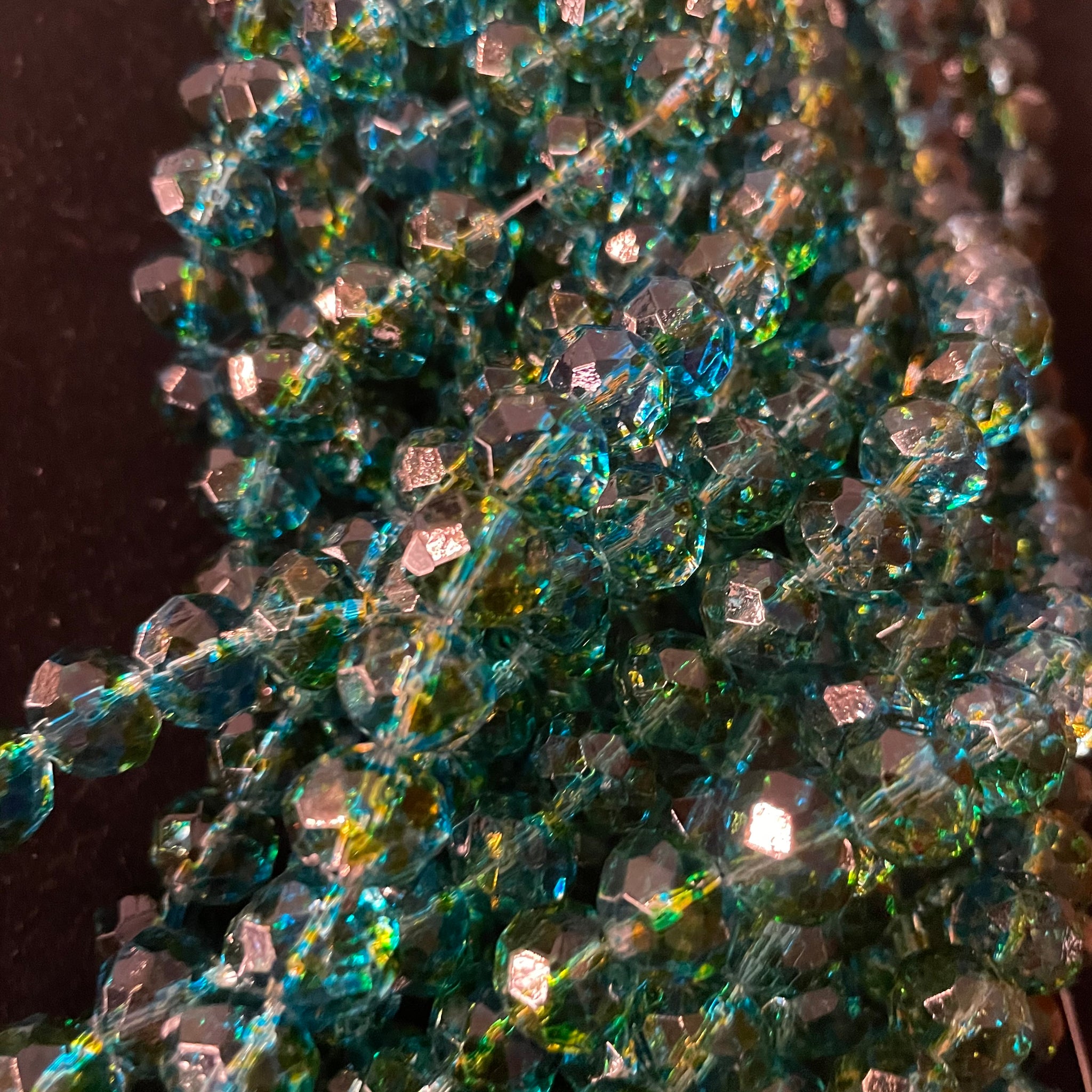 Ocean clear bead strands