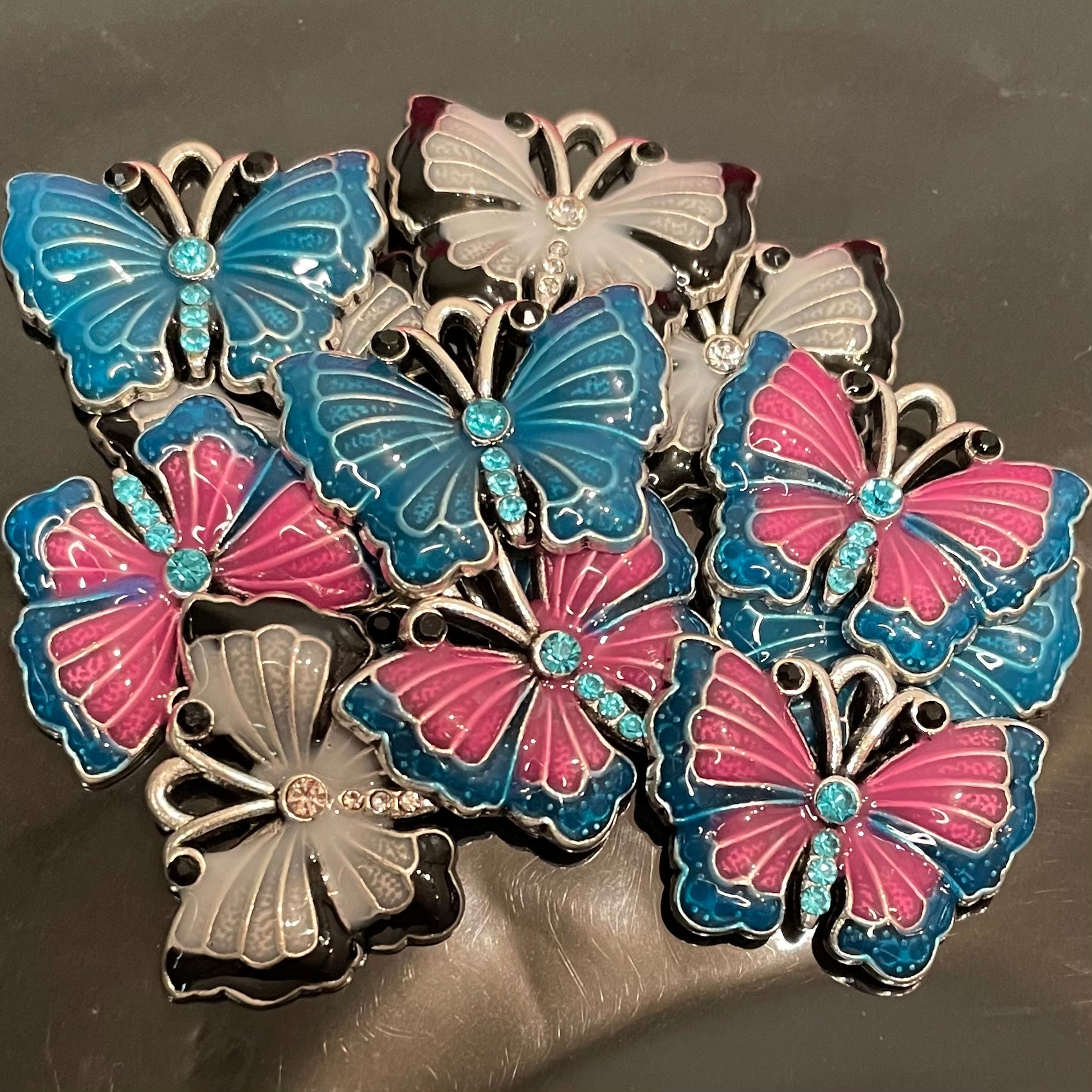 Large butterfly charms