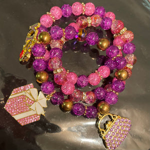 Pretty in pink and purple stack