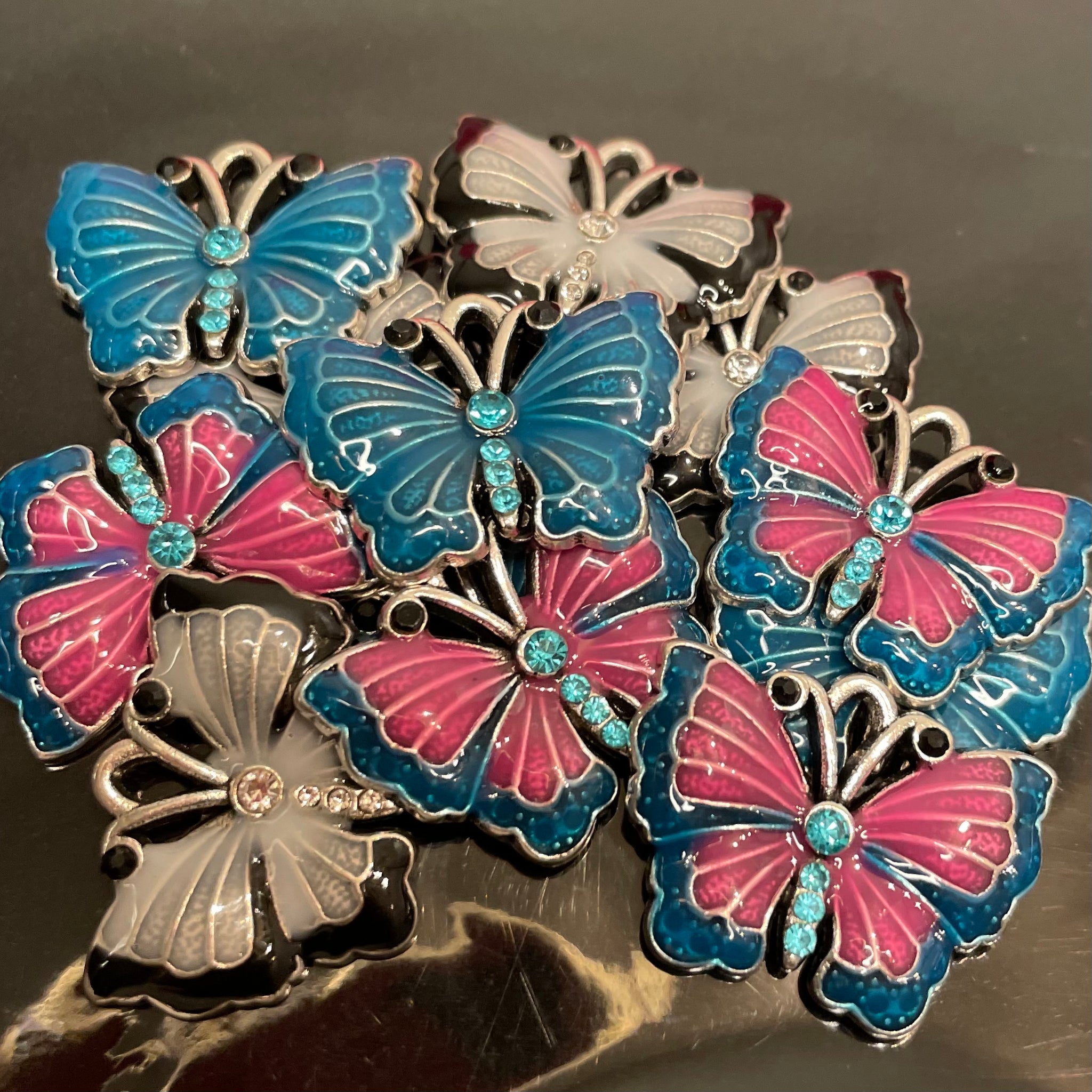 Large butterfly charms