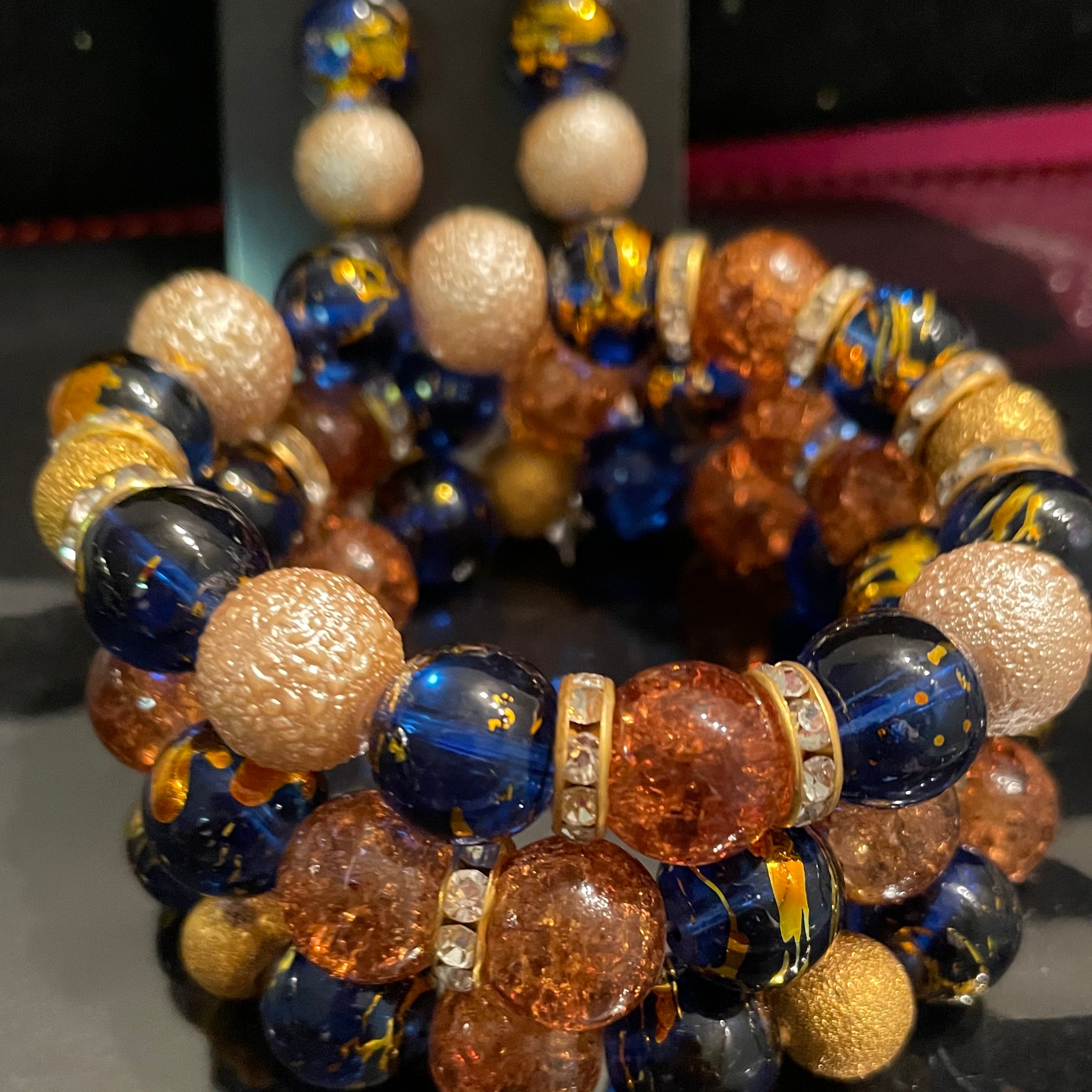 Golden blues Jewelry set