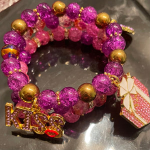 Pretty in pink and purple stack