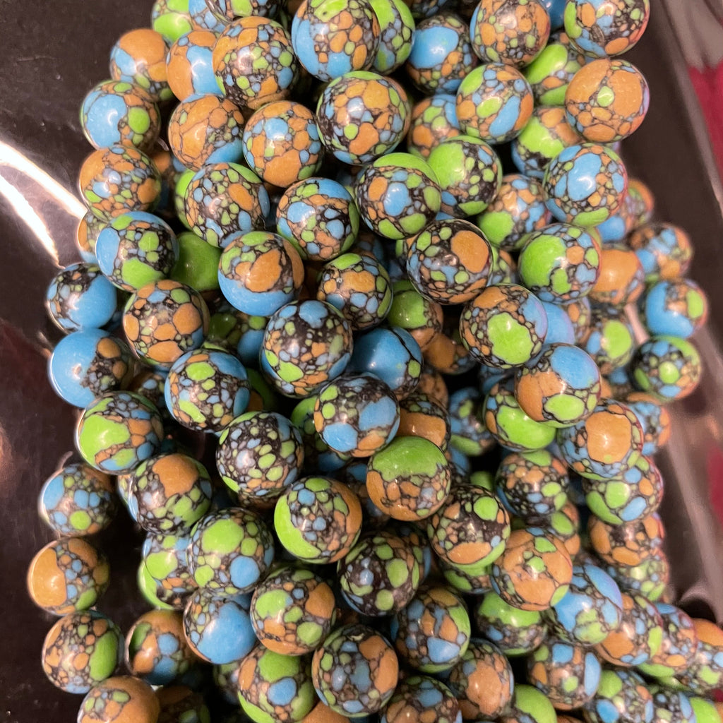 Colorful turquoise beads