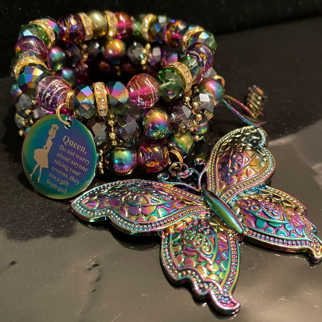 Rainbow butterfly stack