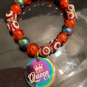 Rainbow love queen Jewelry set