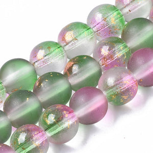 Watermelon clear beads