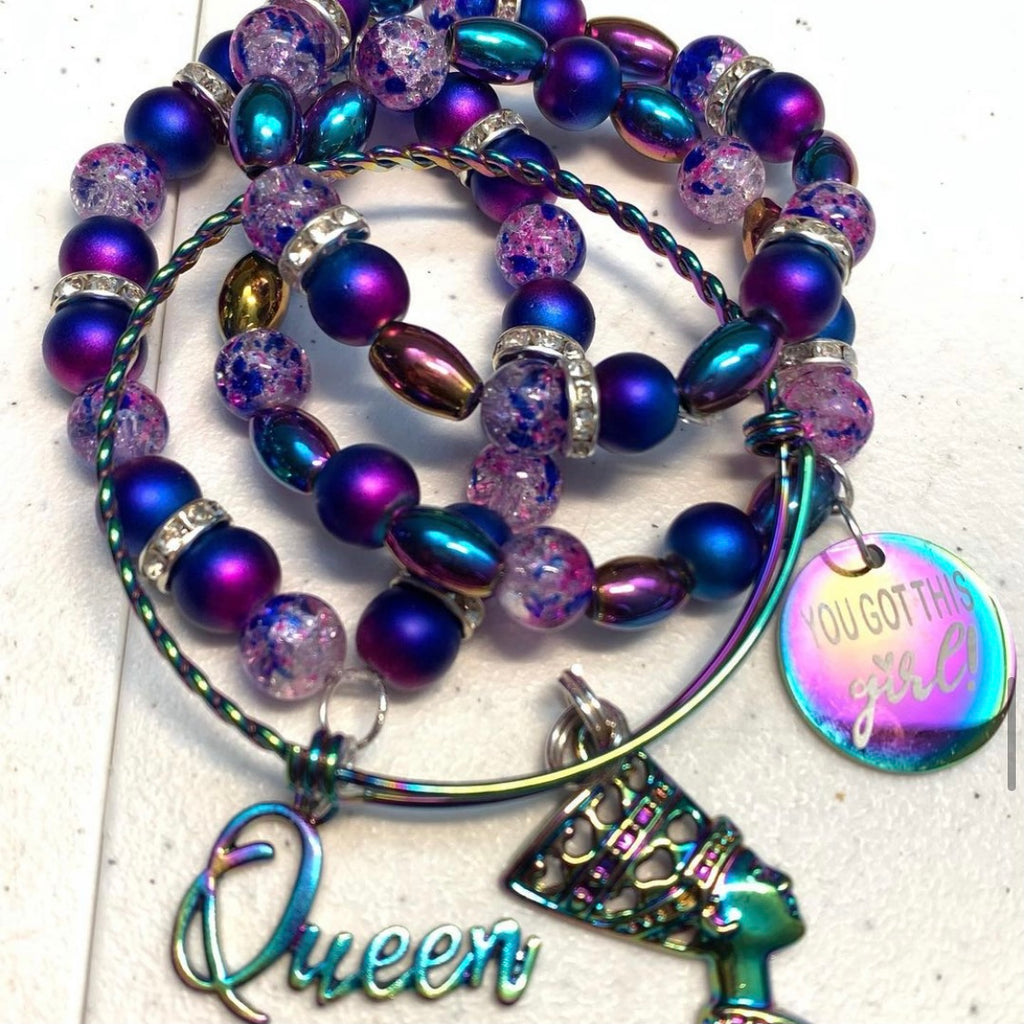 Queen Nefertiti Rainbow stack